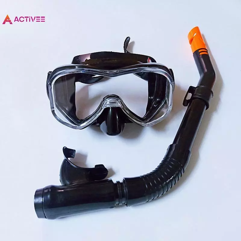 < Activee > Bộ ống thở chuyên nghiệp Mặt nạ lặn toàn mặt Thiết bị kính lặn Biển sâu Phù hợp với kính cường lực đầy đủ Kính lặn khô dành cho người lớn Đẹp