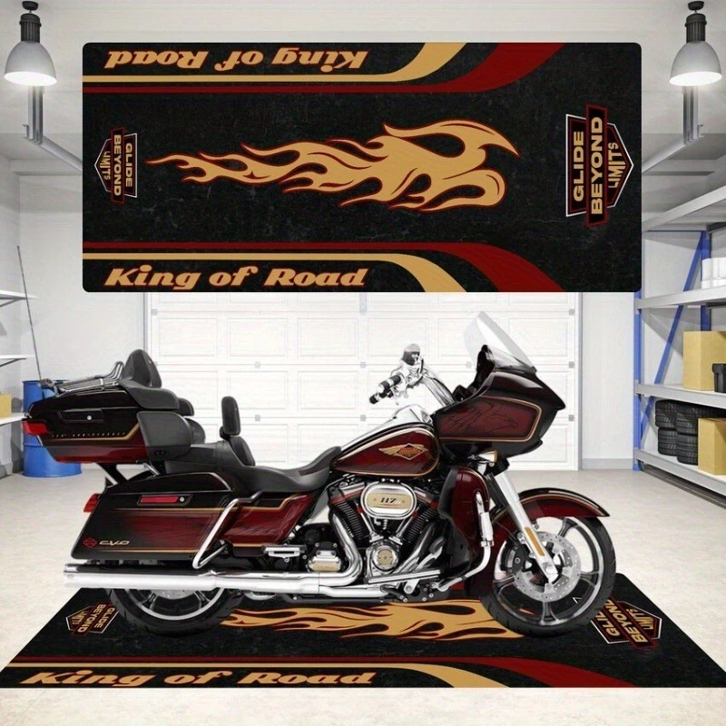 [Sản phẩm mới] Thảm trưng bày xe máy Harley Ducati Chăn đỗ xe chống trượt độc đáo Chăn đầu giường phòng ngủ chống mài mòn