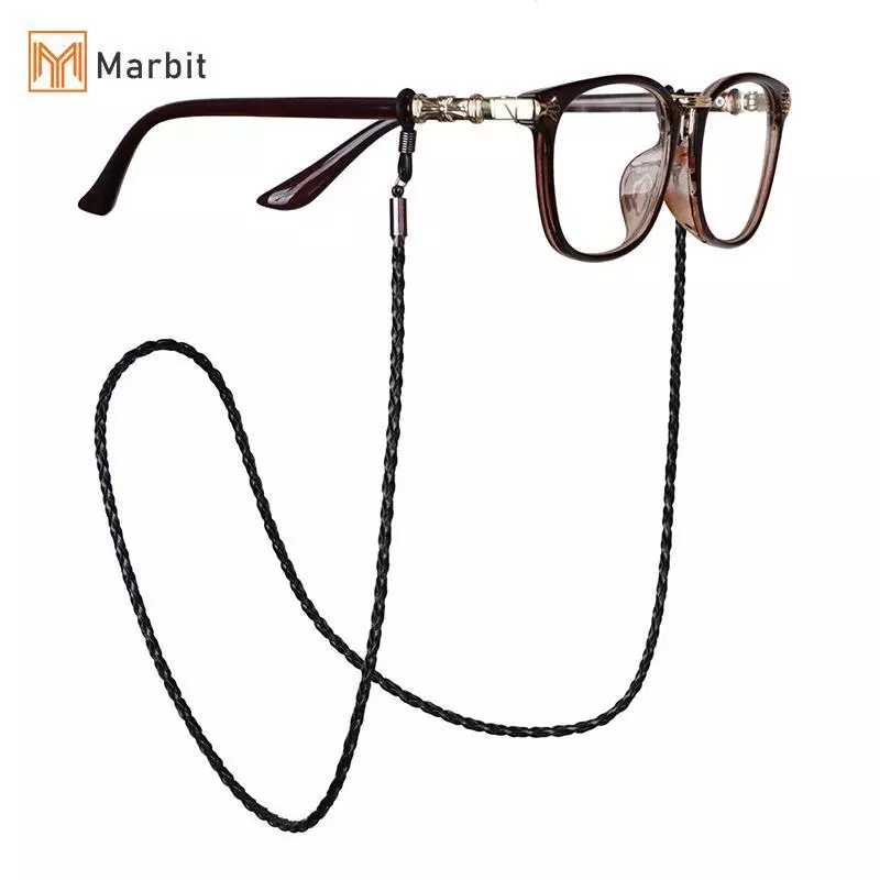 [Mar-T] Kính râm Thi Twist Dây da Dây đeo mắt Kính bện Dây đeo thể thao ngoài trời Phụ kiện kính mắt chống trượt