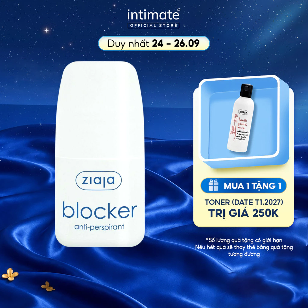 Lăn Nách Khử Mùi Kiểm Soát Mồ Hôi Blocker Anti-perspirant ZIAJA Giúp Dưỡng Ẩm, Thẩm Thấu Hoàn Toàn 60ml