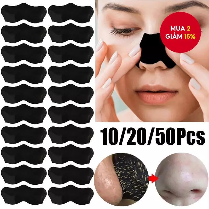 10 / 20 / 50 Miếng Dán Đầu Đen Và Mũi Hiệu Quả Và Không Làm Hại Da Cải Thiện Và Mụn