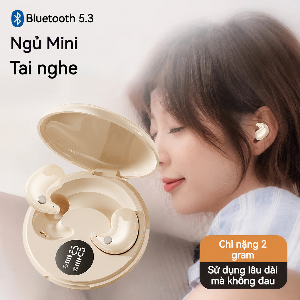 Tai nghe không dây Bluetooth B13 TWS Tai nghe nhét tai trong tai ngủ vô hình…