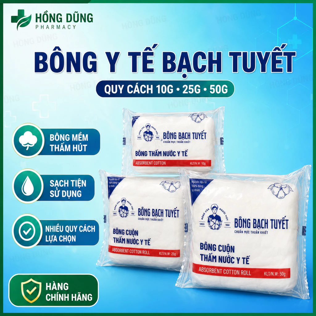 BÔNG BẠCH TUYẾT 10g, 25g ,45g