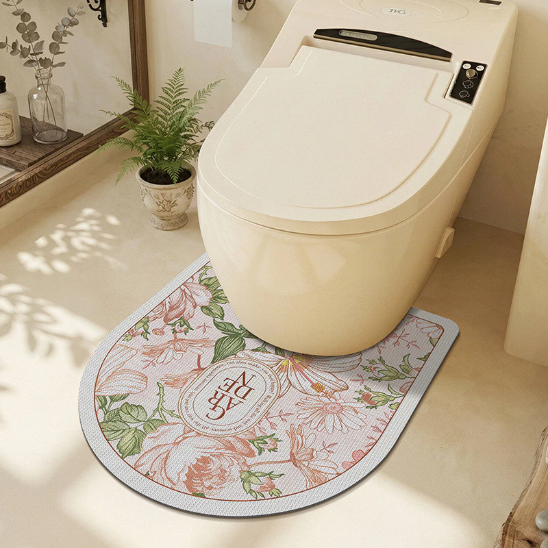 [Sản phẩm mới] Thảm trải sàn bùn tảo cát dễ chăm sóc Nhà vệ sinh Thảm lót chân chống trượt Phòng tắm Thảm trải sàn thấm hút nhanh