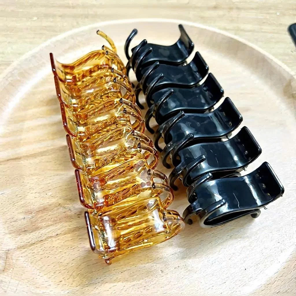 SET 12 Kẹp Tóc Càng Cua 3 Răng 5 Răng Siêu Bền Phong Cách Hàn Quốc