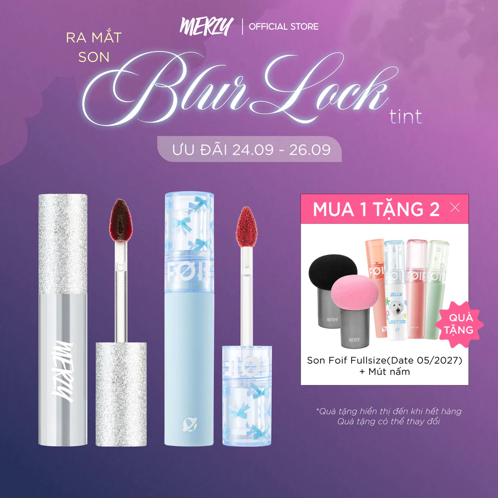 COMBO 2 Son Merzy The Glam Mellow Tint  4g + FOIF Daily Blur Tint 3g (HSD:9/2027)