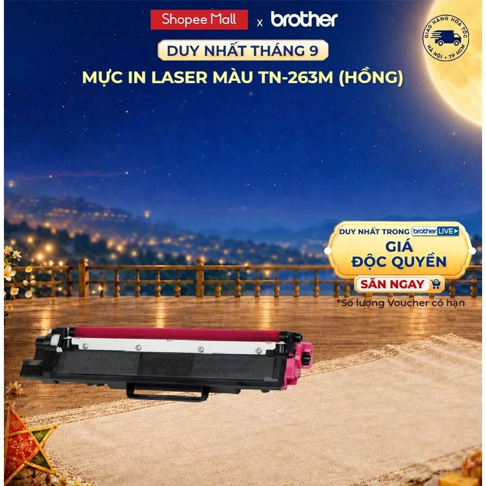 Mực in laser màu (đỏ) Brother TN-263M