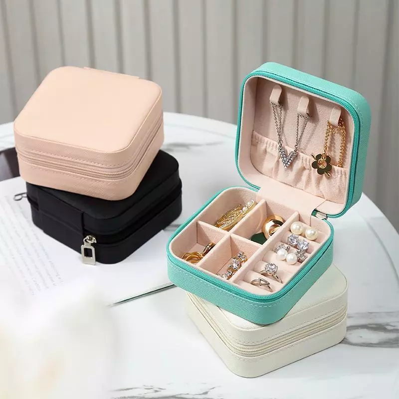 Hộp Đựng Trang Sức BiYooh Bọc Vải Nhung Cao Cấp Hộp Đựng Nhẫn Dây Chuyền Bông Tai Sang Trọng - GD322