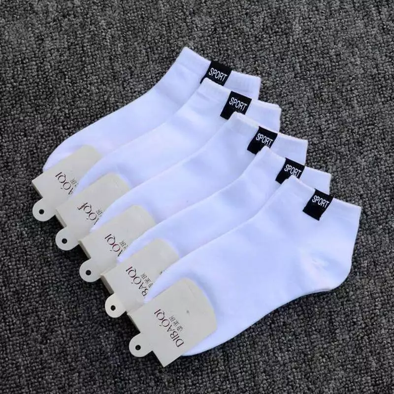 Tất Nam 100 Cotton Kháng Khuẩn Xuân Hè Mỏng Thể Thao Khử Mùi Hút Mồ Hôi Đen Nam Ped Tất