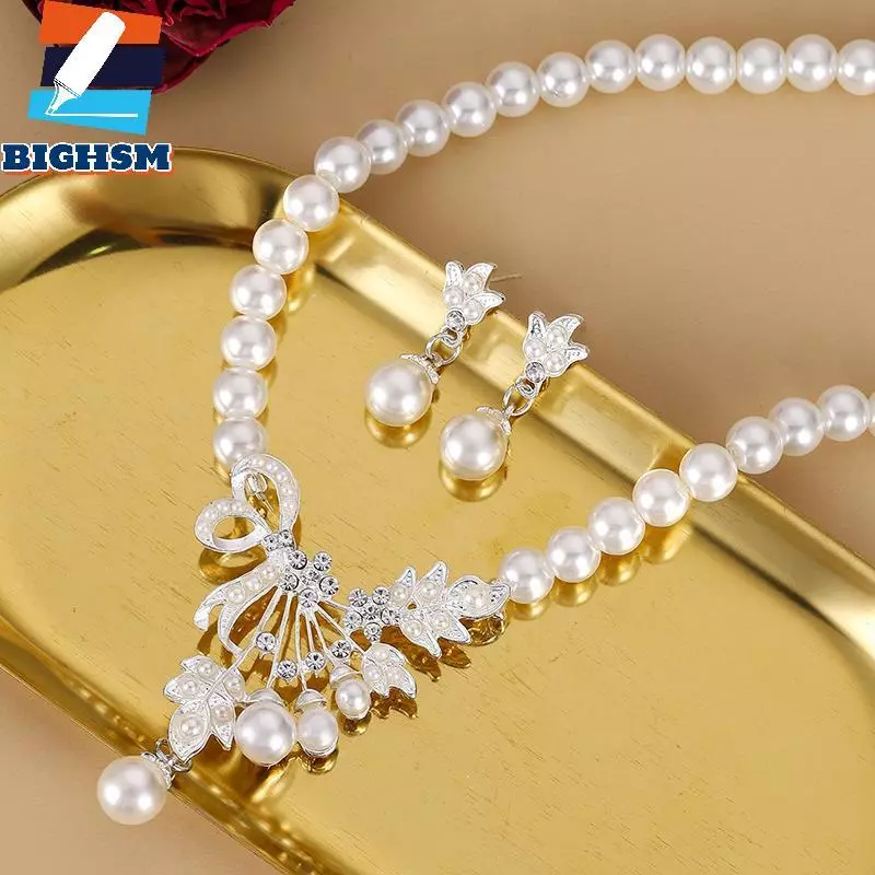 [BIGHSM] Bộ Bông Tai Ren Ngọc Trai Châu Âu Và Mỹ Hình Giọt Hoa Nữ Tính Khí Đầm Nelace Bông Tai