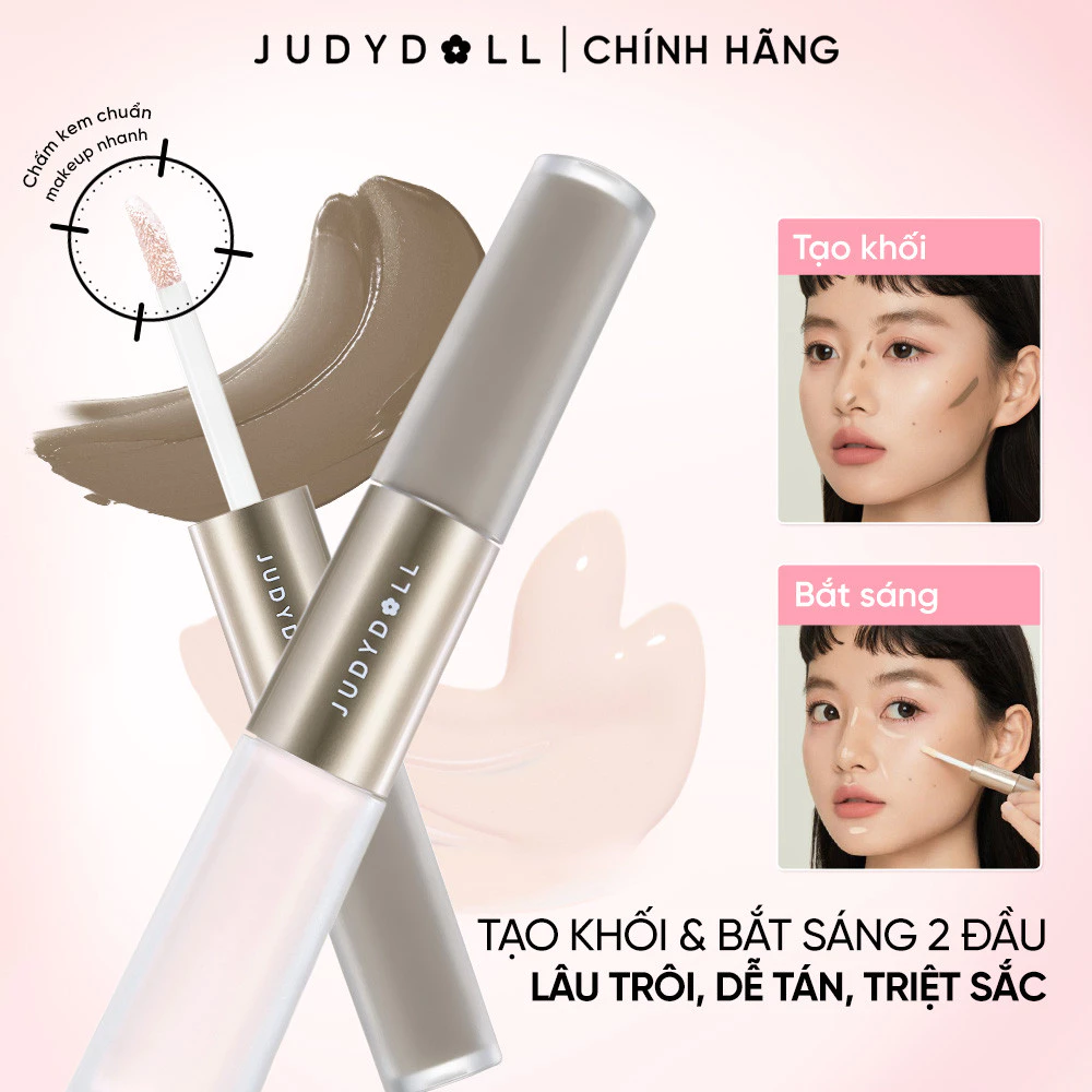 [NEW] JUDYDOLL Kem Tạo Khối & Bắt Sáng 4.8g Lâu Trôi Tự Nhiên Dạng Lỏng Dễ Sử Dụng Cho Người Mới Bắt Đầu
