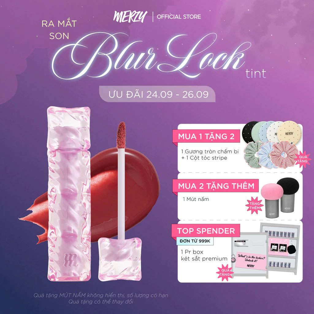 [NEW][SON PHAO] Son Tint Merzy Water Fit Blur Tint 3.7g