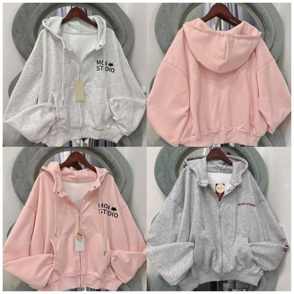 < Rẻ Vô Địch > Áo khoác hoodiezip nữ Nỉ tầu Form Rộng  cá tính SOUMATE -changtring98