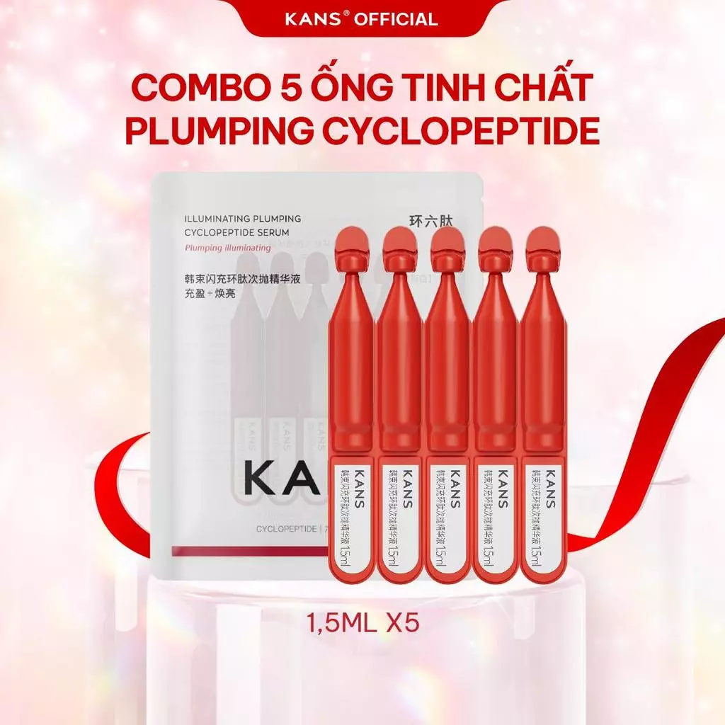 [QUÀ TẶNG] KANS Tinh Chất Cyclopeptide Hỗ Trợ Phục Hồi Hàng Rào Bảo Vệ Da, Cấp Ẩm Đa Chiều Giúp Da Căng Mịn 1.5ml