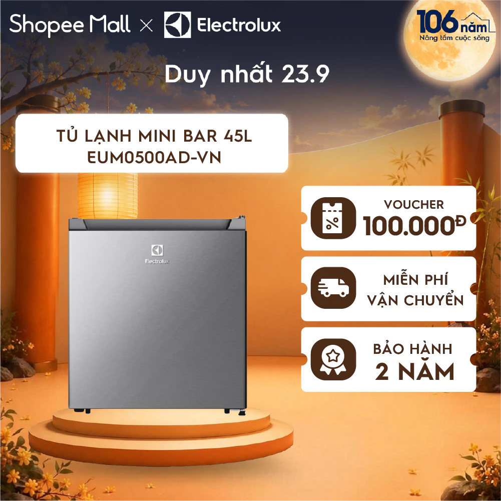 Free giao hàng - Tủ lạnh mini bar Electrolux UltimateTaste 300 45 lít - EUM0500AD-VN