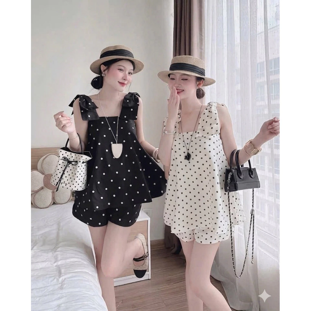 Set Bộ Nữ , Set Bộ Đũi Nơ Vai