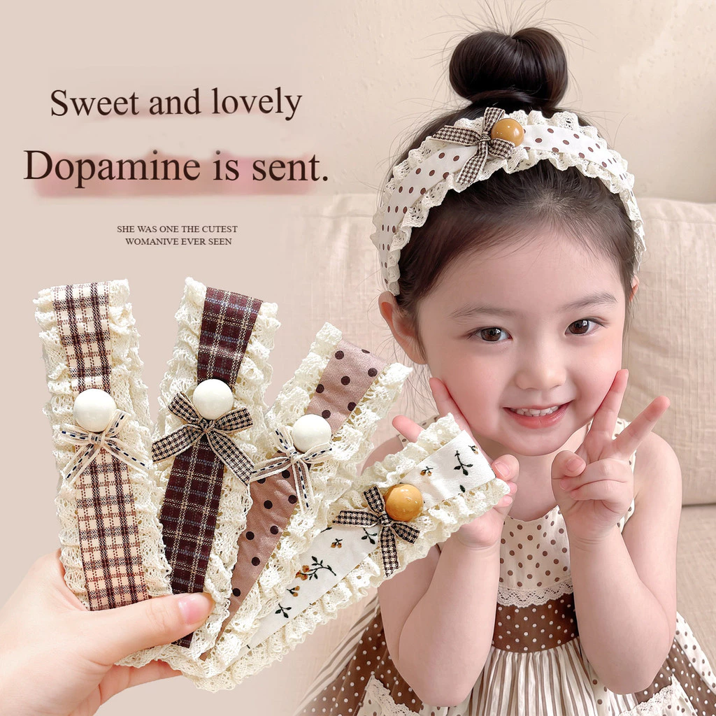 Băng đô Velcro Hàn Quốc Bangs Dính Dán Magic Dán Băng đô cho bé gái Phụ kiện tóc trẻ em