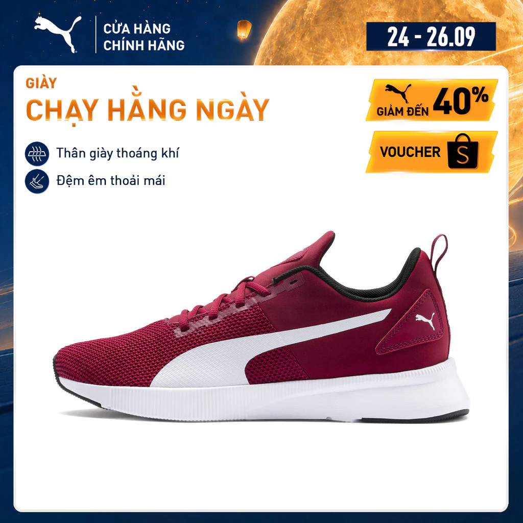 Giày Chạy Bộ PUMA Unisex FLYER RUNNER Rhubarb-White Màu Đỏ