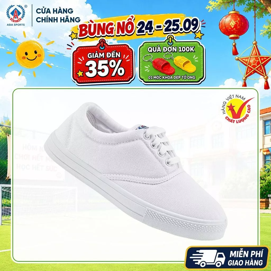 Giày Vải Nam ASIA Chính Hãng - Giày Thể Thao Đi Học Đi Bộ Lao Động Bền Nhẹ - M03Z