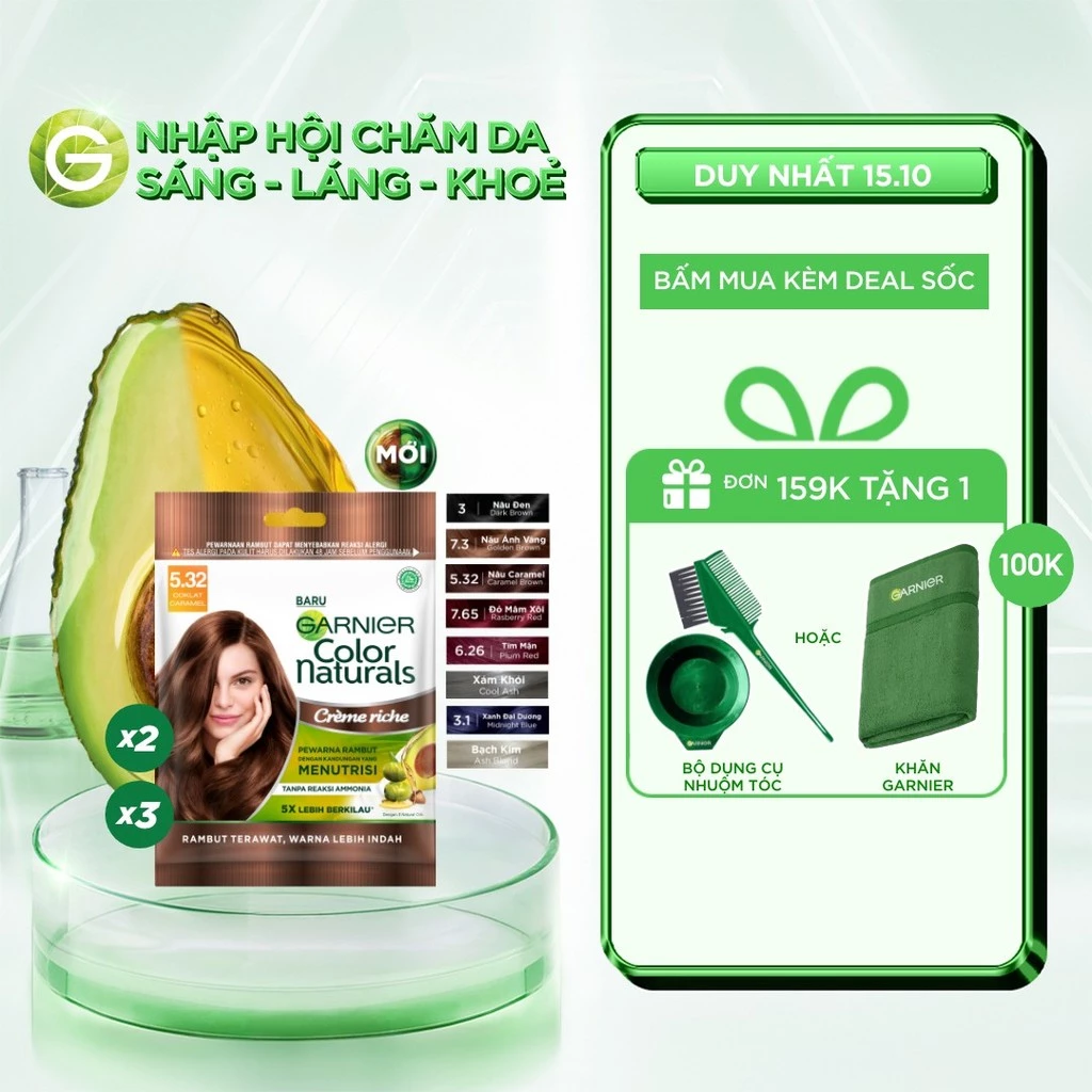 Kem Nhuộm Tóc Tại Nhà Màu Thời Trang - Garnier Color Naturals Ultra Colors - 8 Màu Nhuộm Thời Trang