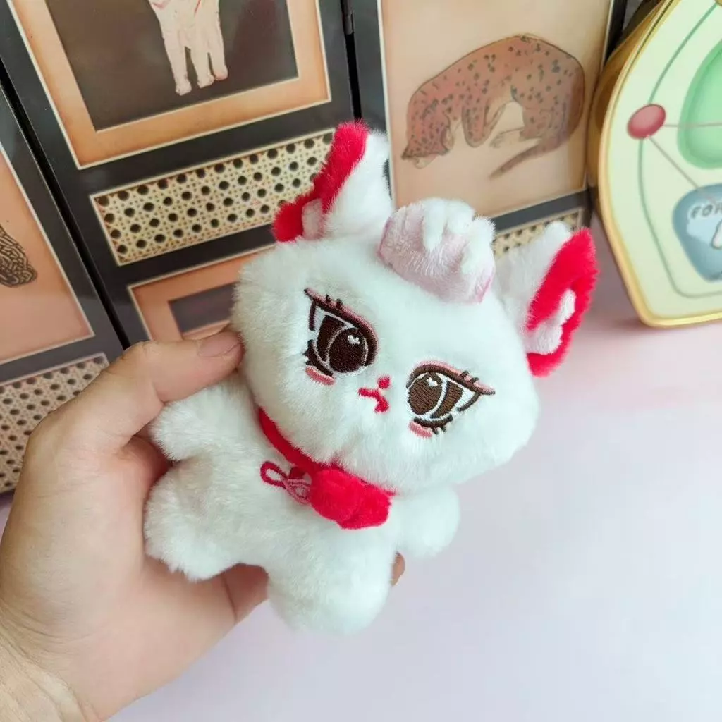 GMMTV JEWEL JAN JINGJING Fox Sang Trọng Đồ Chơi Dễ Thương Sang Trọng Móc Khóa Túi Mặt Dây Chuyền Người Hâm Mộ Quà Tặng