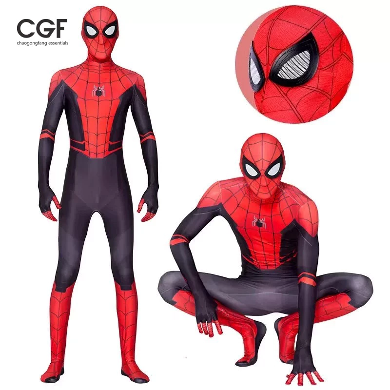 Đồ cosplay Người Nhện Ngày Mới Rực Rỡ ,Xa Nhà Truyền Kỳ đồ liền thân bó sát cho người lớn và trẻ em