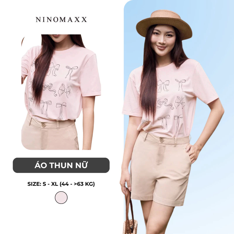 Áo Thun Nữ Graphic Thời Trang Ninomaxx 2503016