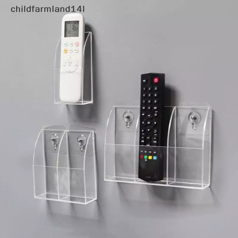 Giá đỡ điều khiển từ xa Acrylic Hộp lưu trữ điều khiển treo tường Hộp lưu trữ điều hòa từ xa