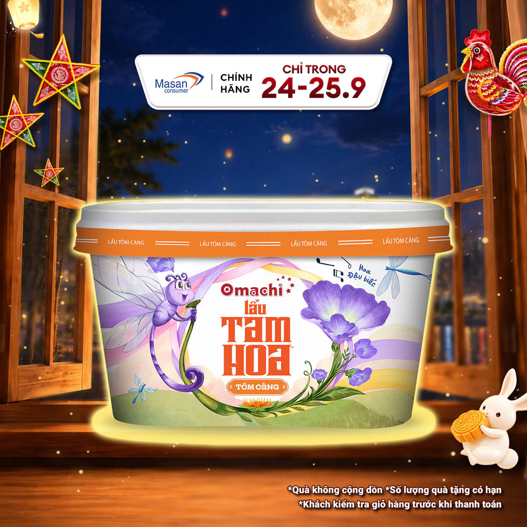 [LS] Omachi Lẩu Tam Hoa Tôm Càng x 121gr
