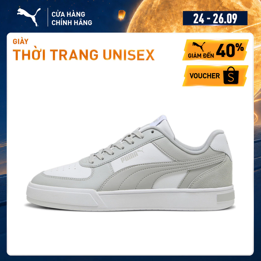 Giày thời trang PUMA Unisex Caven Mix Ash Gray-Ash Gray-White Màu Xám