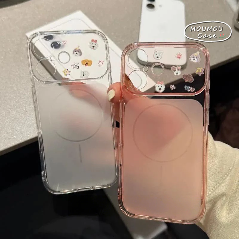 Ốp Lưng Cho IPhone 18 17 15 12 11 16 13 14 Pro Max 17air 16 15 Plus Phim hoạt hình Puppy siêu mỏng bìa mềm mờ