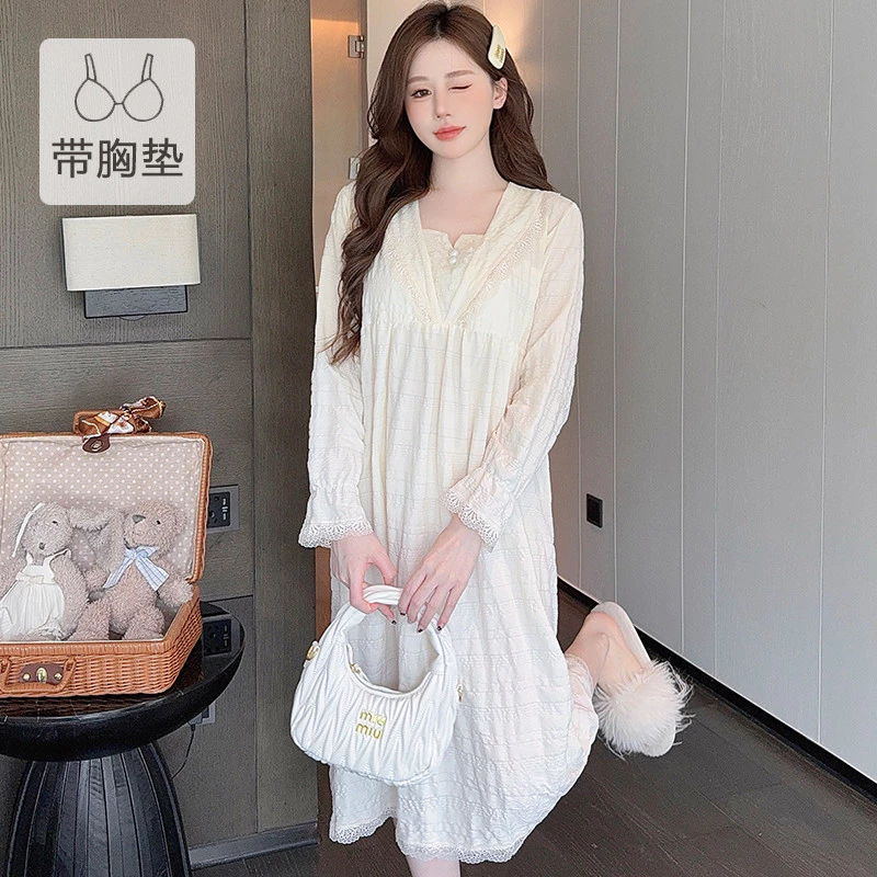 Váy và Bộ Đồ Ngủ Cotton cho Nữ, Kích thước từ M đến 5XL, Phù hợp Mặc Ở Nhà
