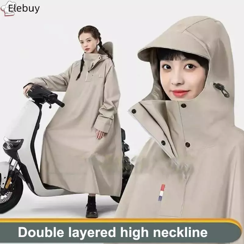 [Ele-T] Áo mưa xe máy poncho kéo dài một mảnh, chống nước, phù hợp cho cả nam và nữ