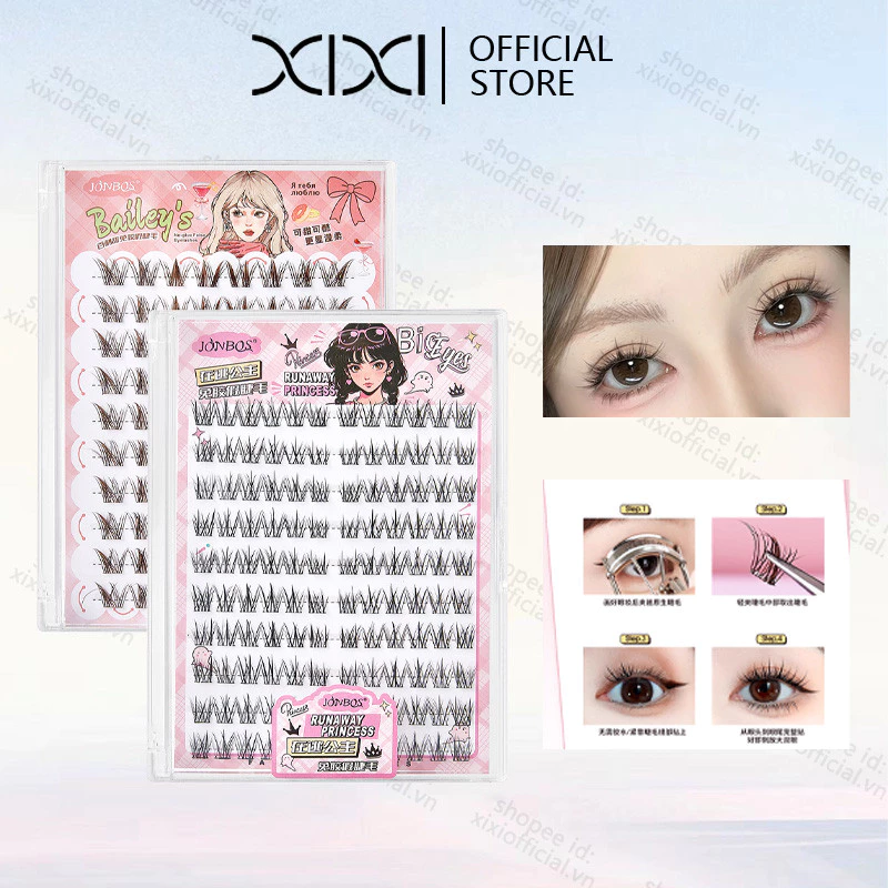 XIXI Tự Dính Lông Mi Cá Nhân Không Cần Keo Lông Mi Thời Trang Hàn Quốc Manga Lash Nối Dài Để Trang Điểm Hàng Ngày NO.J144