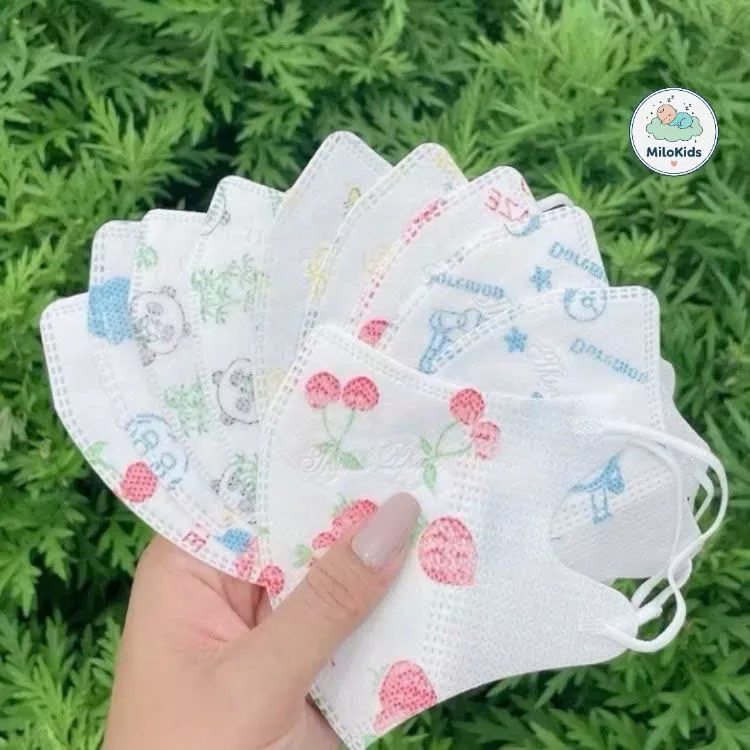 Khẩu trang 5D trẻ em Thịnh Phát từ 0 - 3 tuổi kháng khuẩn chống khói bụi