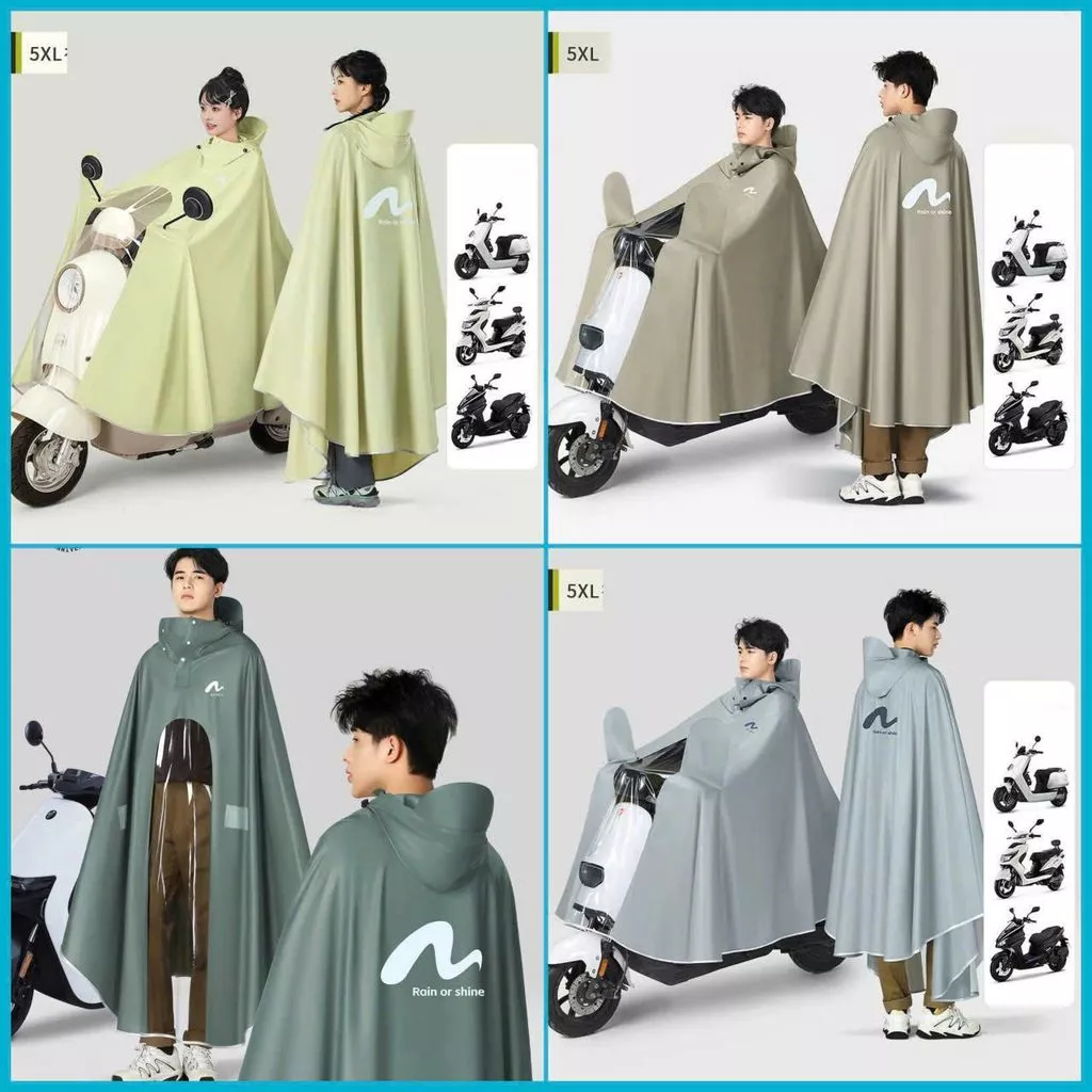 Áo mưa cánh dơi trùm kín toàn thân đi xe máy, xe điện fasion chất liệu cao cấp siêu bền chống thấm....