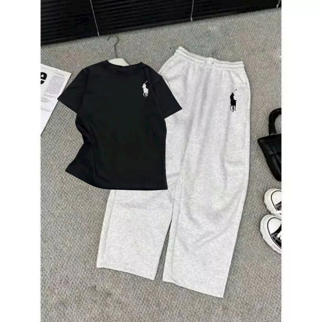 SÉT BỘ CROPTOP TĂM in NGỰA NGẮN + MIX QUẦN DA CÁ in NGỰA XÁM TIÊU-thuba94