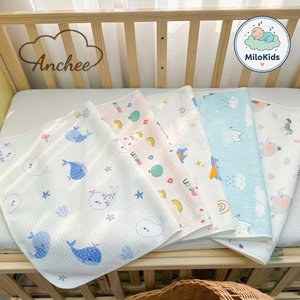 Tấm Lót Chống Thấm Cotton 3 Lớp Cao Cấp , Kích Thước 50x70cm