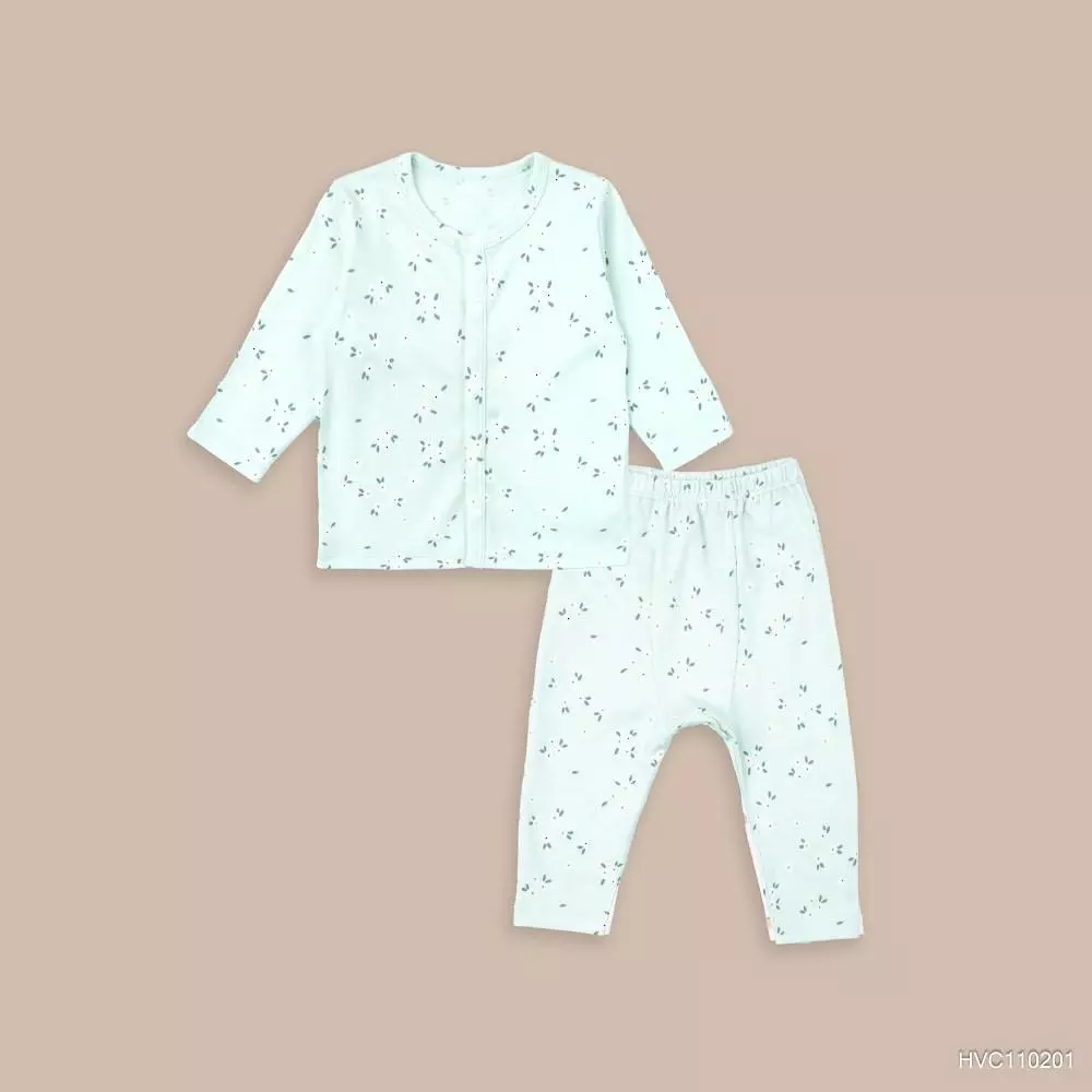BU Corner - Bộ dài tay cài giữa Cotton House HVC110201