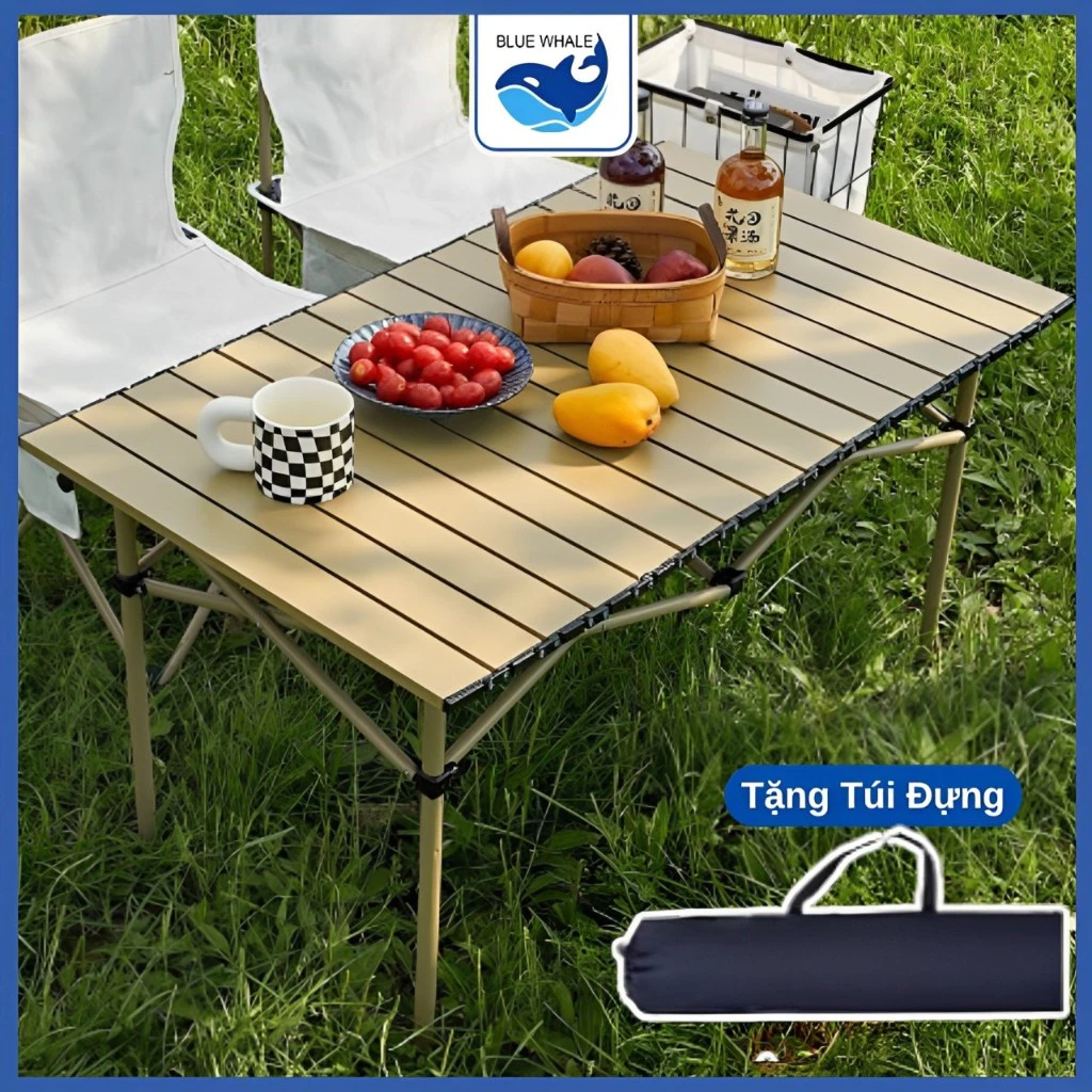 Bàn gấp gọn picnic du lịch leo núi gấp gọn hợp kim nhôm gấp gọn chắc chắn, nội thất ngoài trời