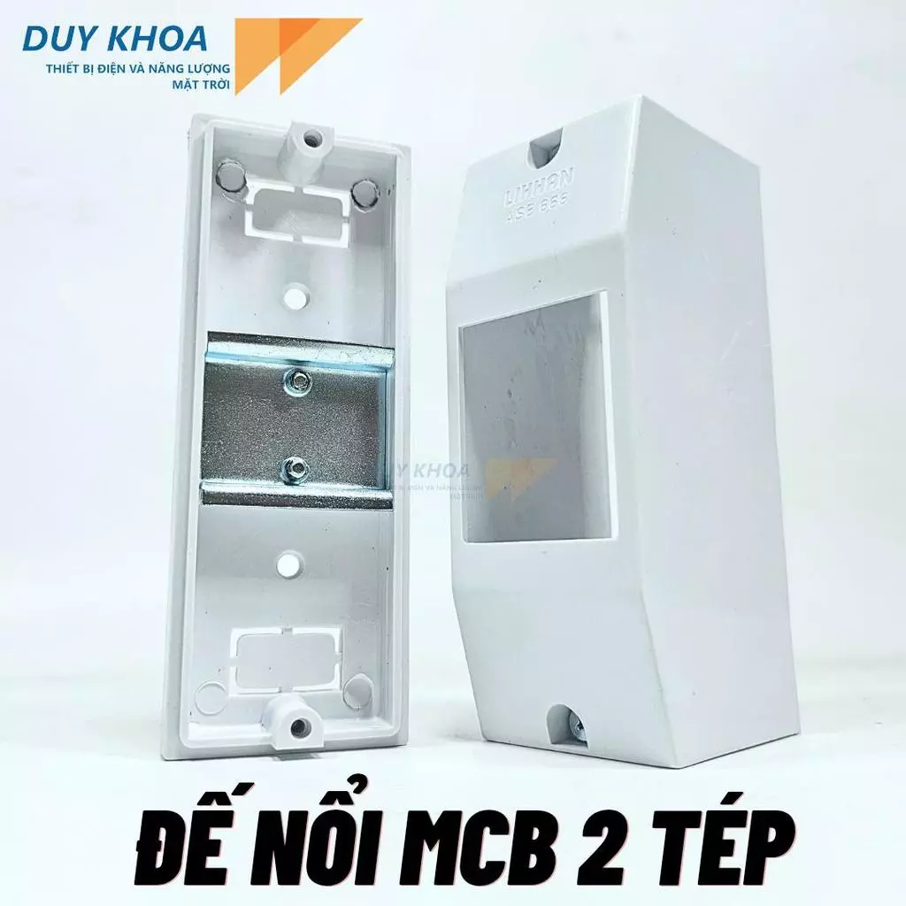 Đế Nổi Gắn MCB 2 Tép – Hộp Lắp CB Nổi An Toàn, Thẩm Mỹ
