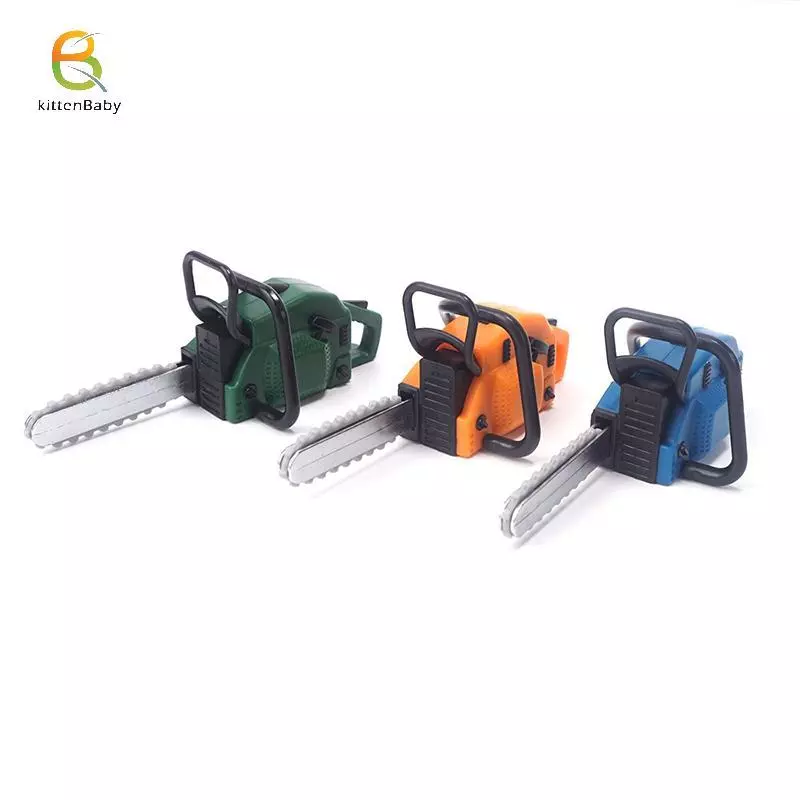 Mô hình cưa xích thu nhỏ dành cho nhà búp bê - Đồ chơi mới, dụng cụ làm vườn mini