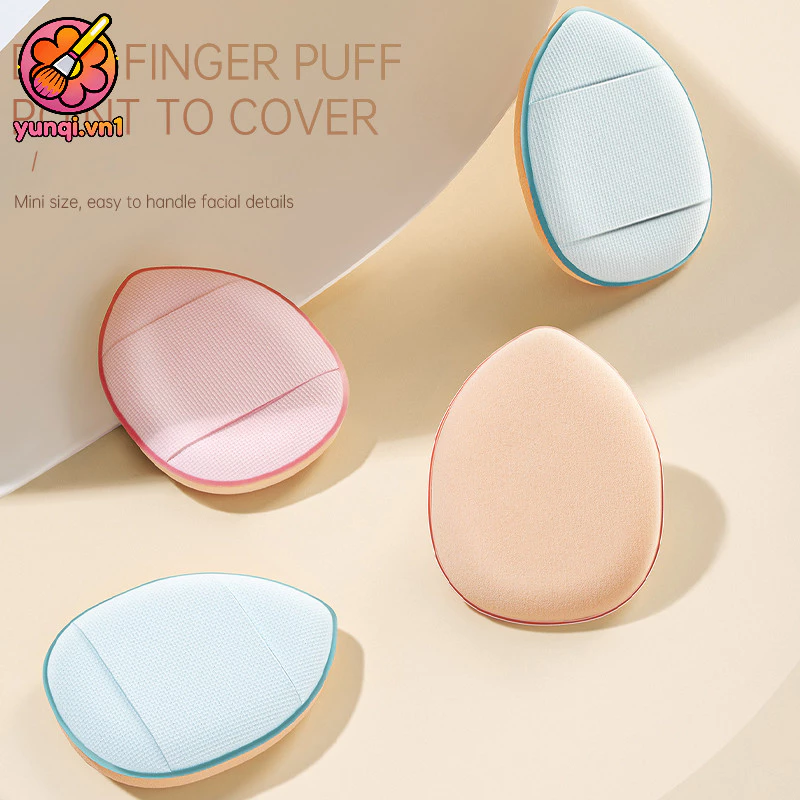 【yunqi】đa năng Miếng mút che khuyết điểm và kem nền dạng cushion mini dùng cho ngón tay. thấm hút nước