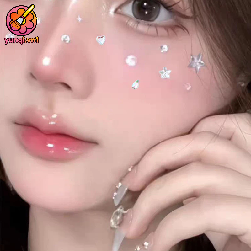 【yunqi】hình dán ngọc trai hình dán kim cương cho sân khấu bé gái Hình dán kim cương trên mặt hình dán đá quý