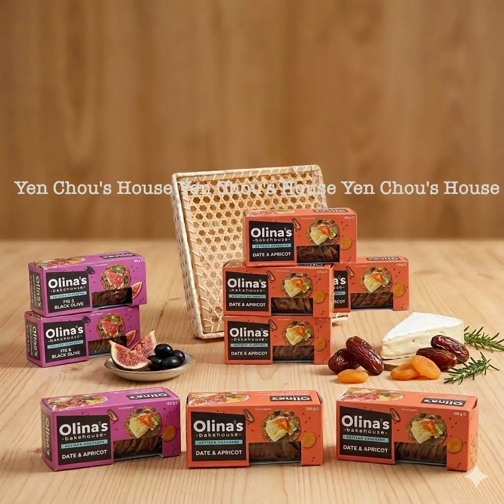 Bánh crackers Olinas Bakehouse, wafer crackers OB fiest 100g