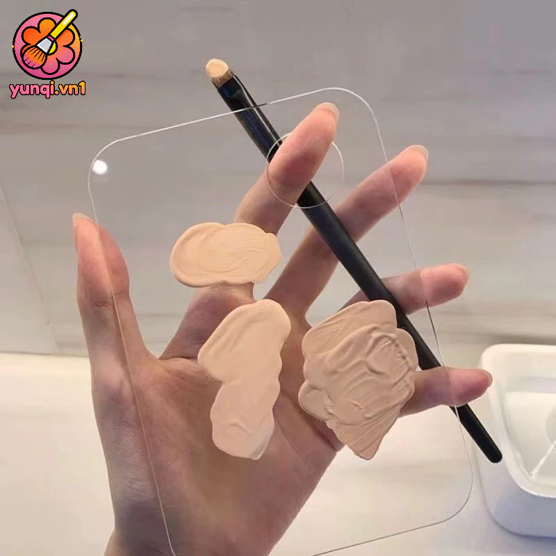 🎀yunqi🎀 Bảng màu trang điểm nền chuyên nghiệp / son môi bóng mắt acrylic khay hỗn hợp / hình con bướm màu nước tấm bột m