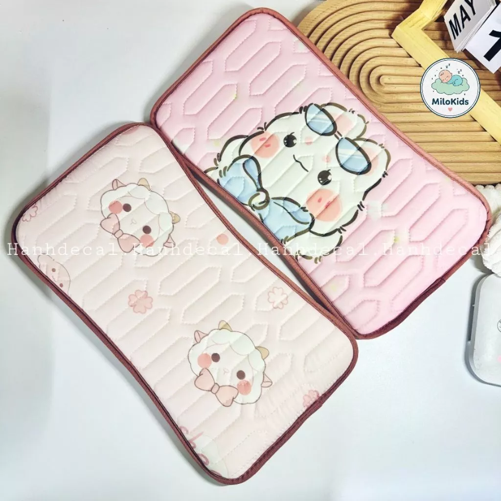 Gối Điều Hòa Tencel Cao Cấp Thoáng Mát Và Êm Ái, Thấm Hút Mồ Hôi Tốt Cho Bé Từ Sơ Sinh KT 20x38cm
