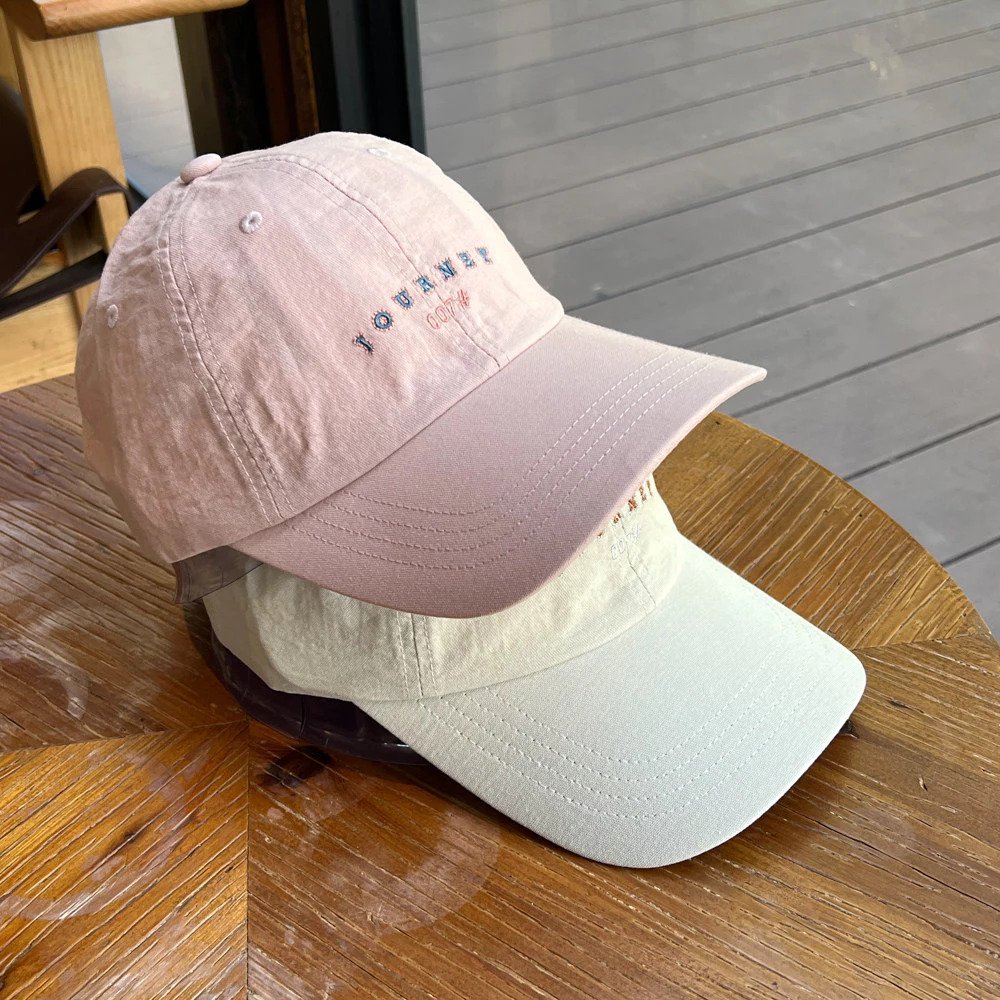 Mũ bóng chày thêu chữ Cotton nguyên chất chống nắng ngoài trời
