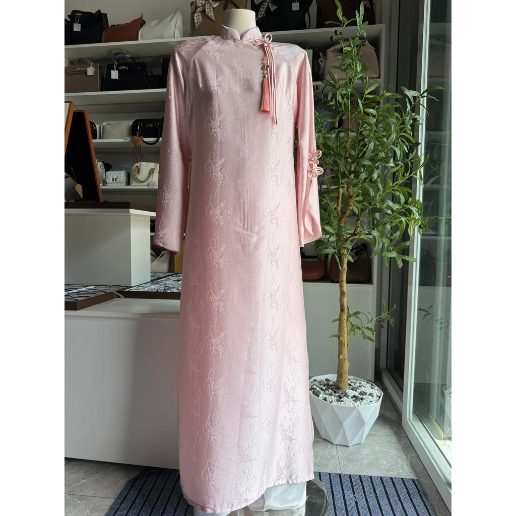 Áo dài vân mây tay xẻ (Chưa bao gồm quần)
