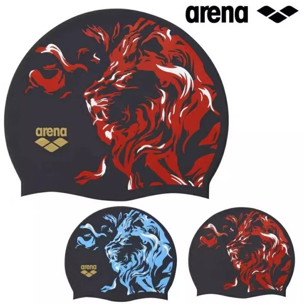 Mũ bơi Arena dành cho nam và nữ, chống thấm nước và chống clo, thích hợp cho tập luyện và thi đấu.